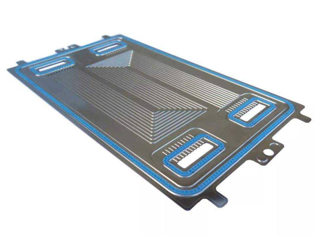 Fuel cell metal bipolar plate coating